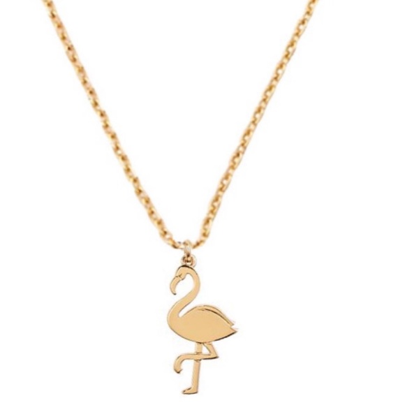 KATE SPADE • Gold Flamingo Pendant Necklace - Picture 1 of 5